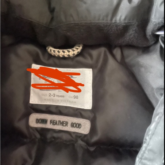 Zara down feathered toddler winter jacket. - Picture 3 of 4